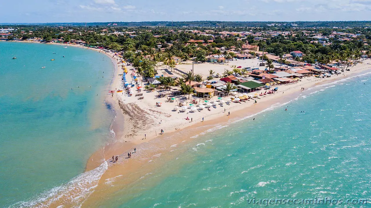 Praia do Mutá com mar calmo